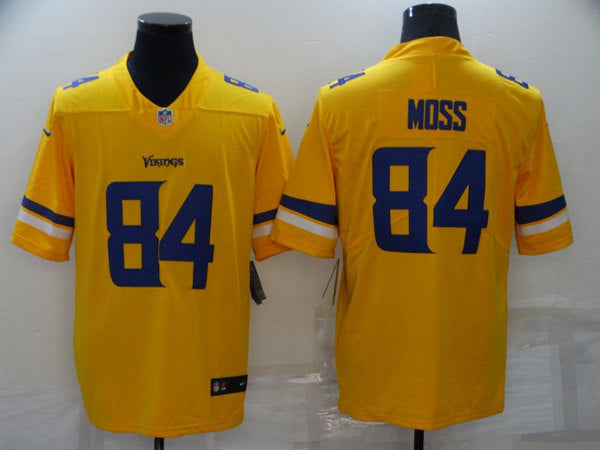 Randy Moss Minnesota Vikings gold Inverted Legend jersey