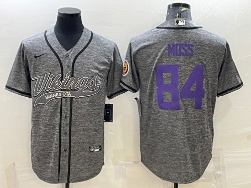 Randy Moss Minnesota Vikings gray jersey