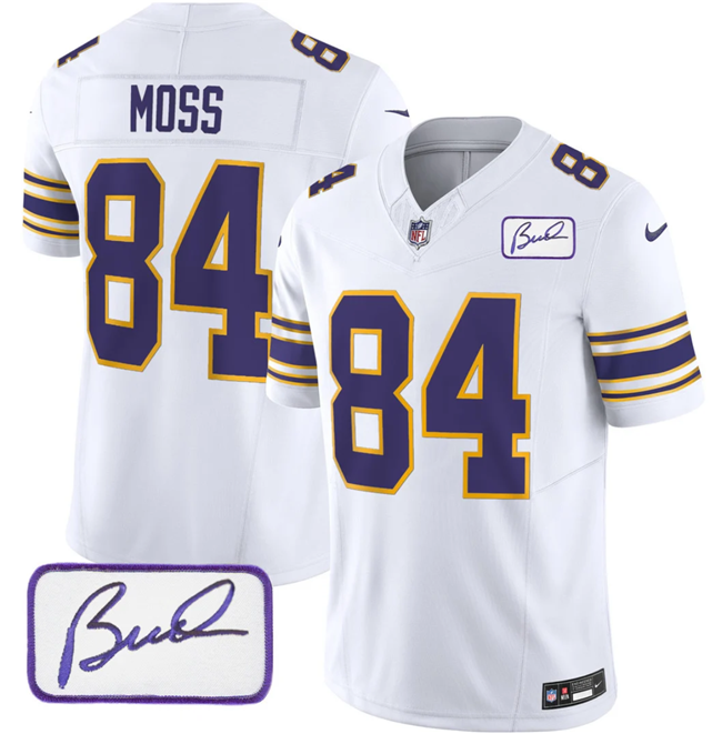 Randy Moss Minnesota Vikings white FUSE jersey