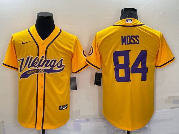 Randy Moss Minnesota Vikings yellow jersey