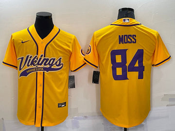 Randy Moss Minnesota Vikings yellow jersey
