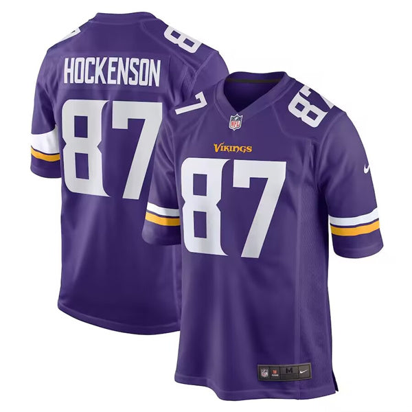 TJ Hockenson Minnesota Vikings purple Game jersey