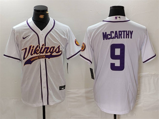 JJ McCarthy Minnesota Vikings white jersey