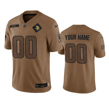 Custom Minnesota Vikings brown jersey