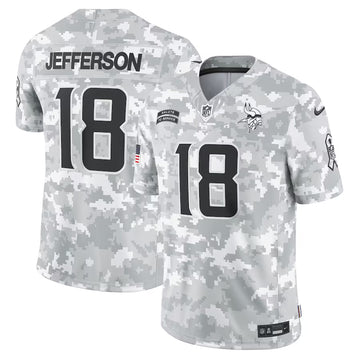 Custom Minnesota Vikings camo Salute To Service jersey