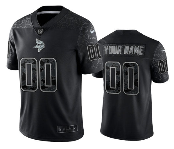 Custom Minnesota Vikings black jersey