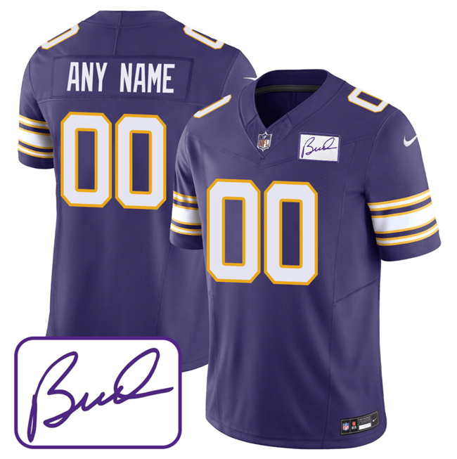 Custom Minnesota Vikings purple FUSE jersey
