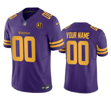 Custom Minnesota Vikings purple Color Rush jersey