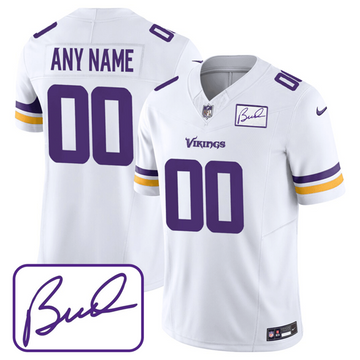 Custom Minnesota Vikings white FUSE jersey