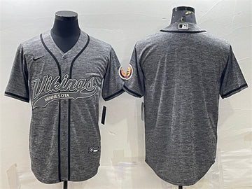 Custom Minnesota Vikings gray jersey