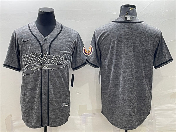 Custom Minnesota Vikings gray jersey