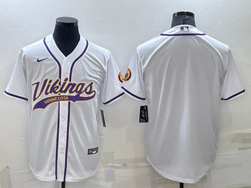 Custom Minnesota Vikings white jersey