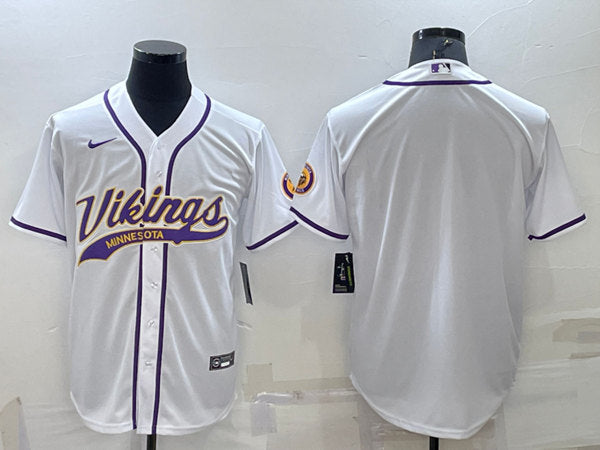 Custom Minnesota Vikings white jersey