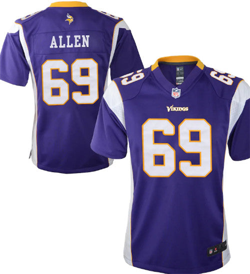 Custom Minnesota Vikings purple jersey