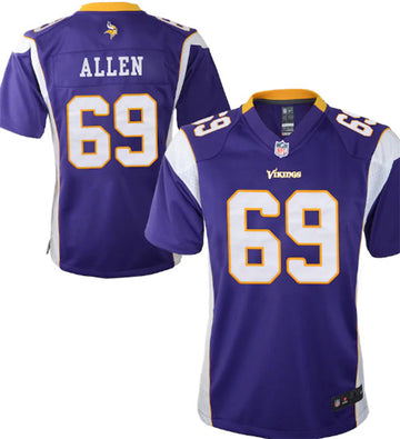 Custom Minnesota Vikings purple jersey