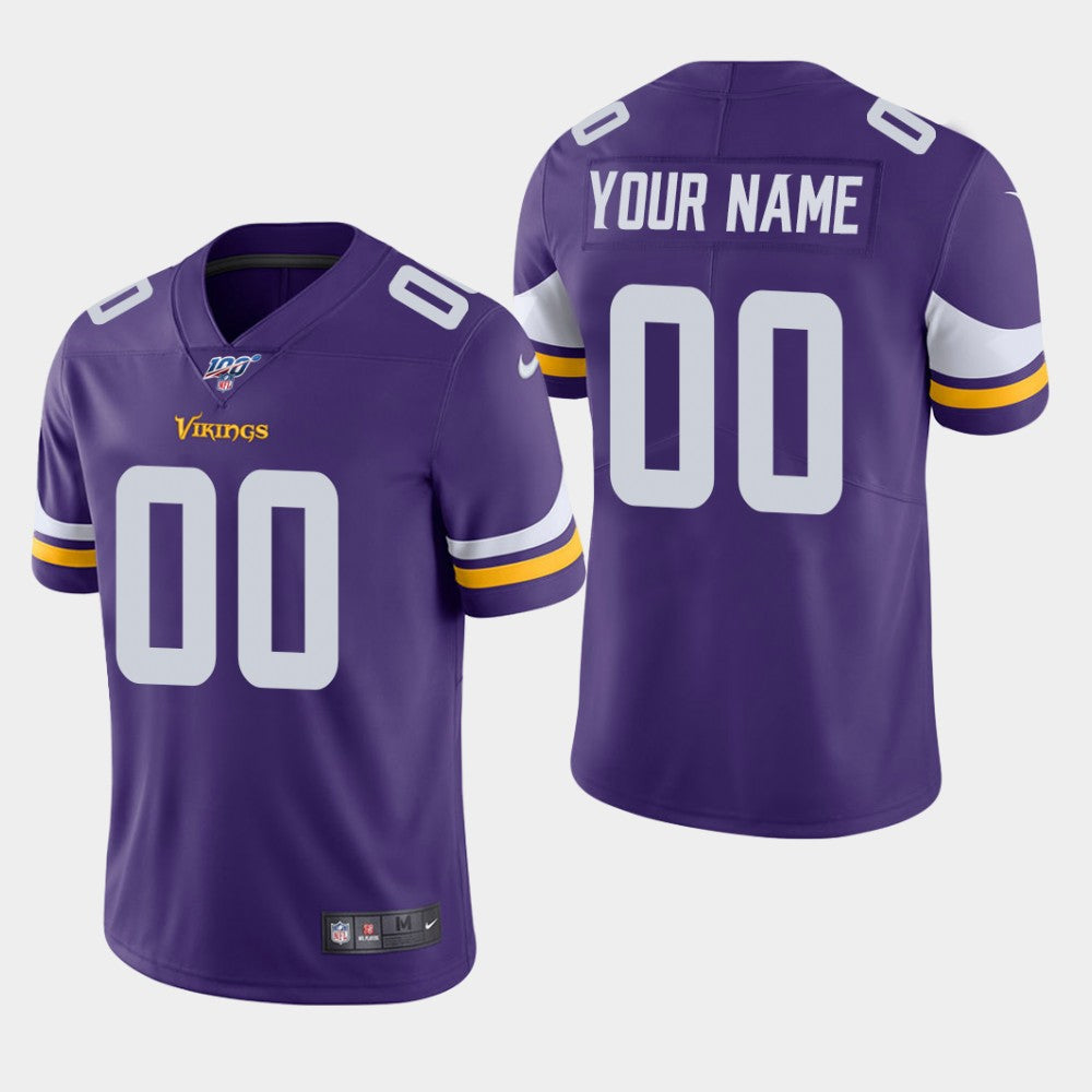 Custom Minnesota Vikings purple jersey