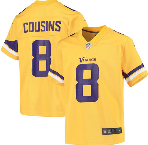 Custom Minnesota Vikings yellow jersey