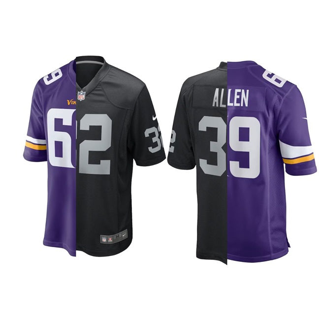 Minnesota Vikings purple-black Split jersey