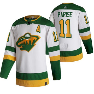 Zach Parise Minnesota Wild white Reverse Retro jersey