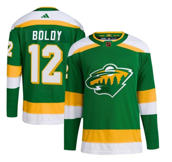 Matt Boldy Minnesota Wild green Reverse Retro jersey