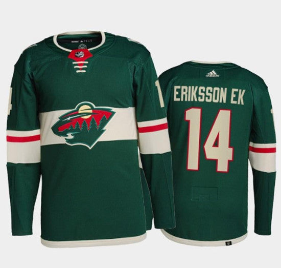 Joel Eriksson Ek Minnesota Wild green jersey