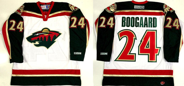 Derek Boogaard Minnesota Wild white jersey