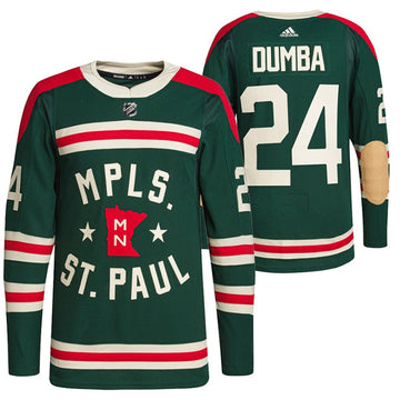 Matt Dumba Minnesota Wild green Winter Classic jersey