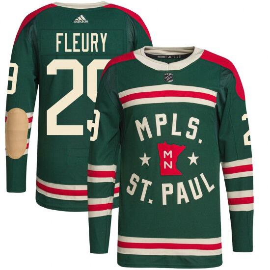 Marc-Andre Fleury Minnesota Wild green jersey