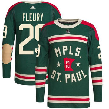Marc-Andre Fleury Minnesota Wild green jersey