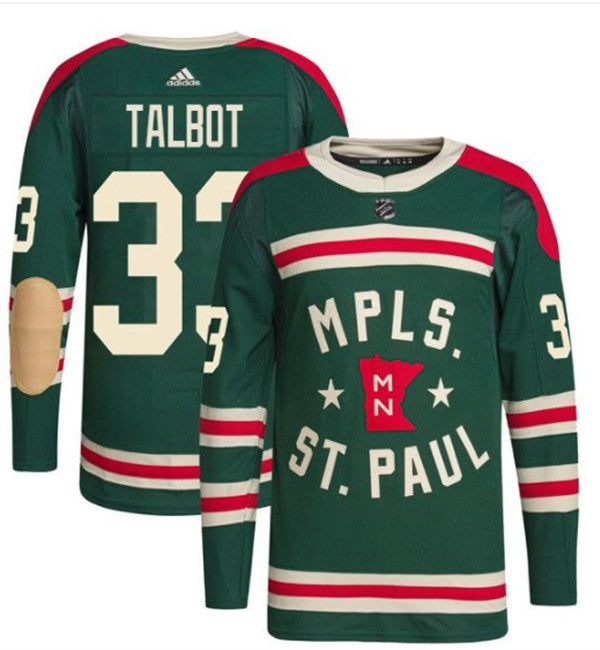 Cam Talbot Minnesota Wild green Winter Classic jersey