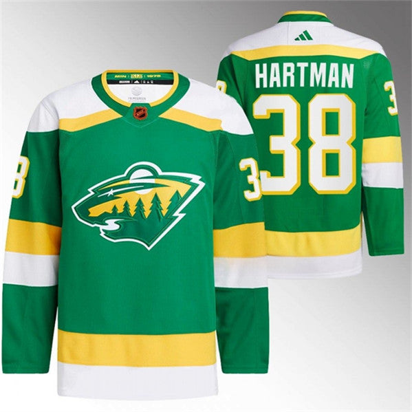 Ryan Hartman Minnesota Wild green Reverse Retro jersey