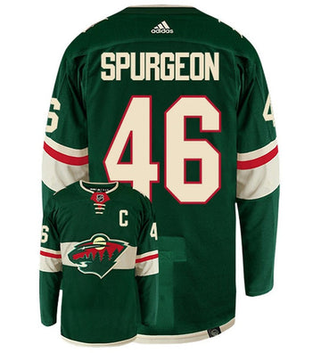 Jared Spurgeon Minnesota Wild green jersey