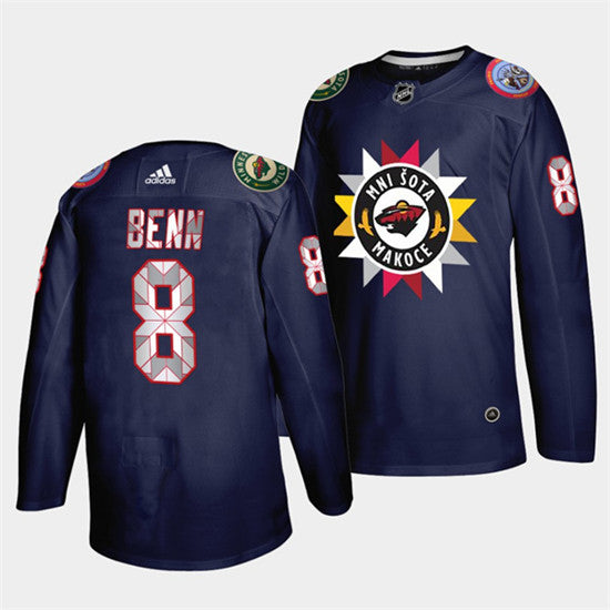 Jordie Benn Minnesota Wild navy Heritage jersey