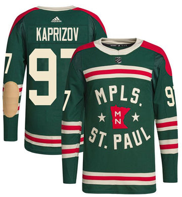 Kirill Kaprizov Minnesota Wild green Winter Classic jersey
