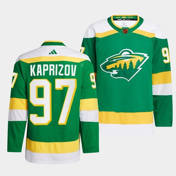 Kirill Kaprizov Minnesota Wild green Reverse Retro jersey
