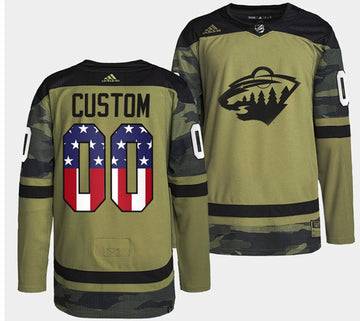 Military Appreciation Night Minnesota Wild camo Camo jersey