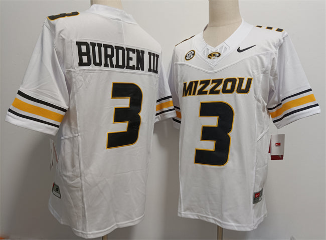 Luther Burden III Missouri Tigers white FUSE jersey