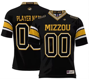 Custom Missouri Tigers black jersey
