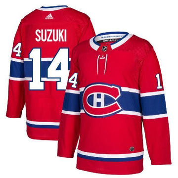 Nick Suzuki Montreal Canadiens red jersey