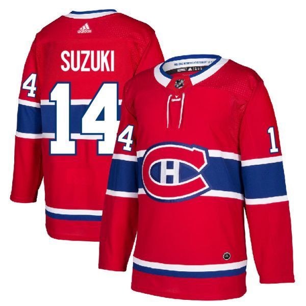 Nick Suzuki Montreal Canadiens red jersey