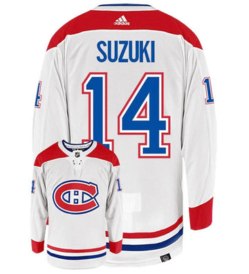 Nick Suzuki Montreal Canadiens white jersey