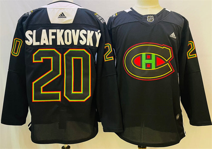 Juraj Slafkovsky Montreal Canadiens black jersey