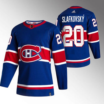 Juraj Slafkovsky Montreal Canadiens blue jersey