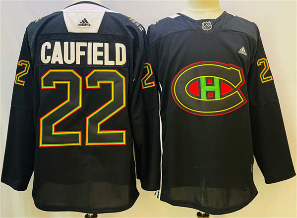 Cole Caufield Montreal Canadiens black jersey