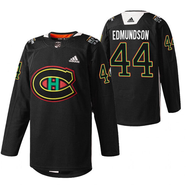 Joel Edmundson Montreal Canadiens black jersey