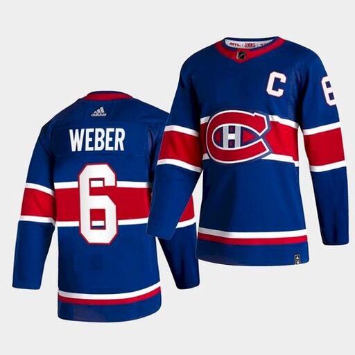 Shea Weber Montreal Canadiens blue Reverse Retro jersey
