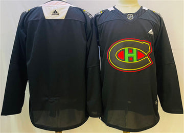 Custom Montreal Canadiens black jersey