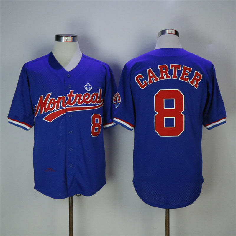 Gary Carter Washington Nationals blue Cooperstown jersey