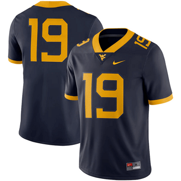 West Virginia Mountaineers navy jersey