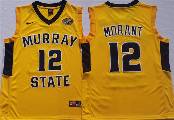 Ja Morant Murray State Racers yellow jersey
